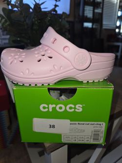 Crocs Classic Floral Cut Out Clog Toddler c9
