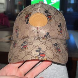 Dad Hat, Gucci X Disney Mickey Mouse (Black And Dark Beige)