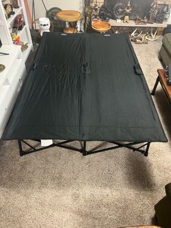 Black Kamp-Rite Double Cot in new Condition