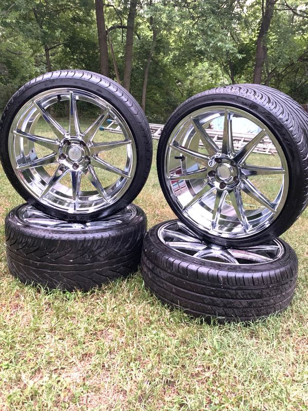 20” staggered rims and tires 5 lug for Sale in Nashville, TN OfferUp