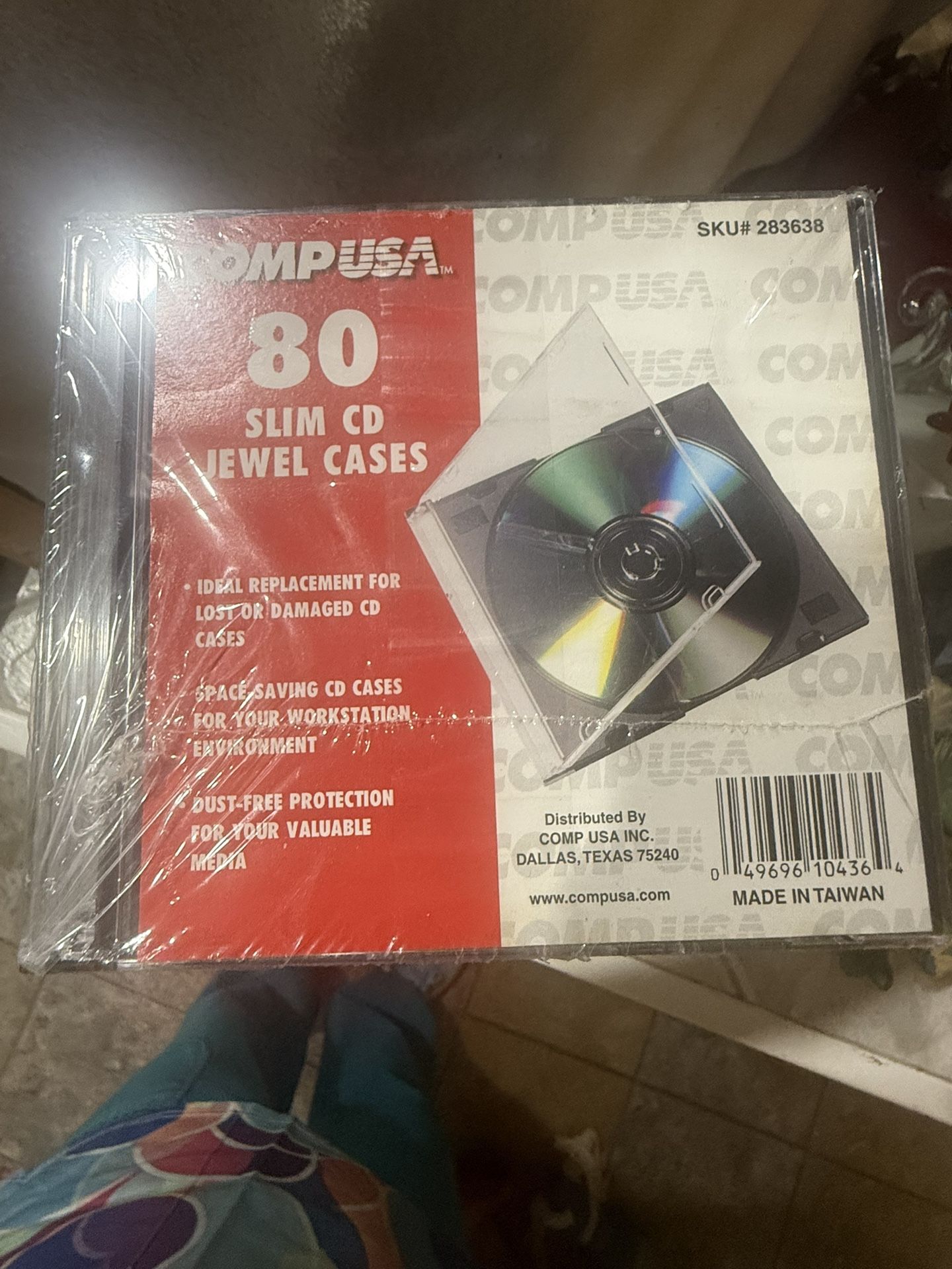 CompUSA 80 Slim CD Jewel Cases