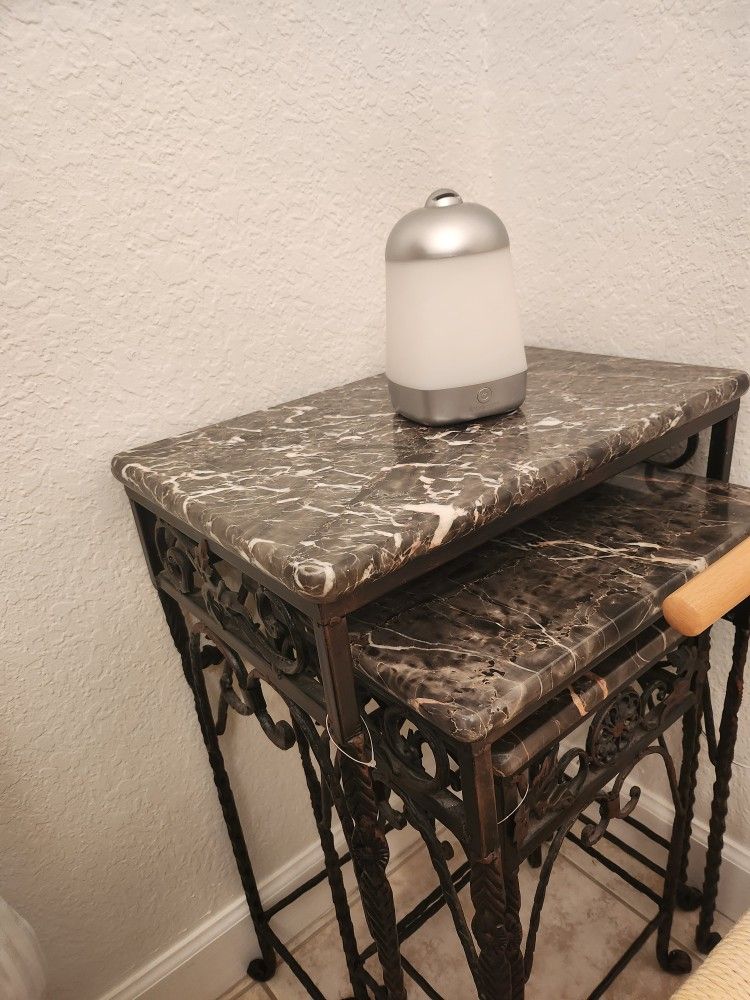 3 Piece Iron Marbled Accent Tables,All Products : American Fashion Style Bags On Sale