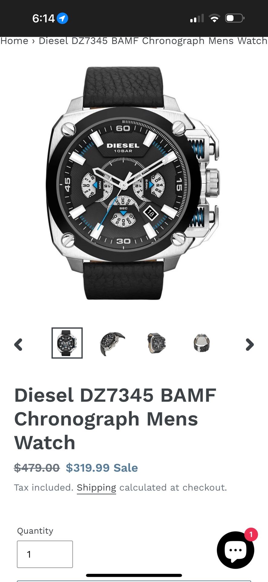Diesel DZ7345 BAMF Chronograph Mens Watch