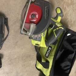 Ryobi Saw And Air Pump
