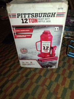 Pittsburgh 12 Ton Heavy Duty Bottle Jack