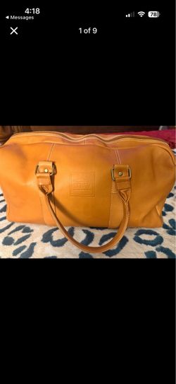 Pebble beach luxury custom leather weekend bags