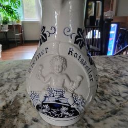 Vintage German Stoneware Wine Pitcher 