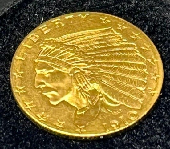 1910 Indian Head Gold Coin