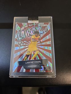 Lamine Yamal-Fwd-RC-Barcelona•2024 WC Comix-Platinum-La Roja•Cracked Ice-2/3