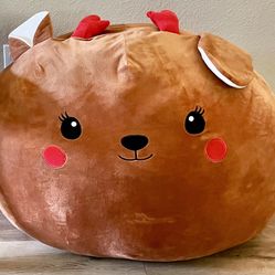 Clean Jumbo Stuffed Animal Reindeer