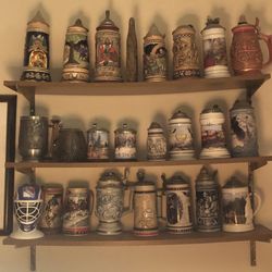 22 Authentic German Beer Steins 