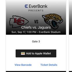 Jaguars Vs Chiefs Tickets