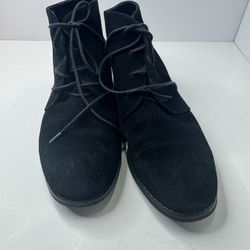 Blondo Black Suede Ankle Boots Size 8M