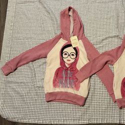 NWT Blue Marine “Art Girl” Graphic Hoodies