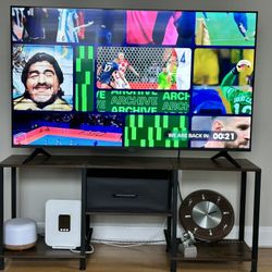 TV Stand With LED lights, Sits Up To 55 Inches TV