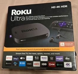 Roku Ultra 4K w/Premium JBL headphones