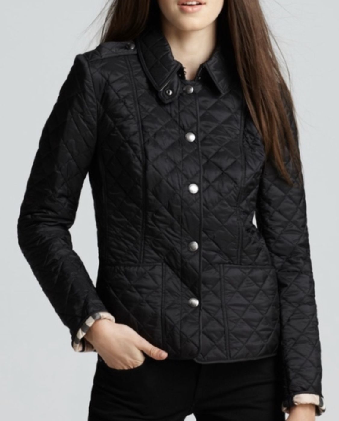 Burberry Women’s Quilted Snap Jacket