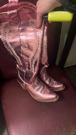 Pink cowboy boots