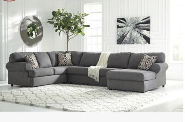 New Beautiful Grey Sectional