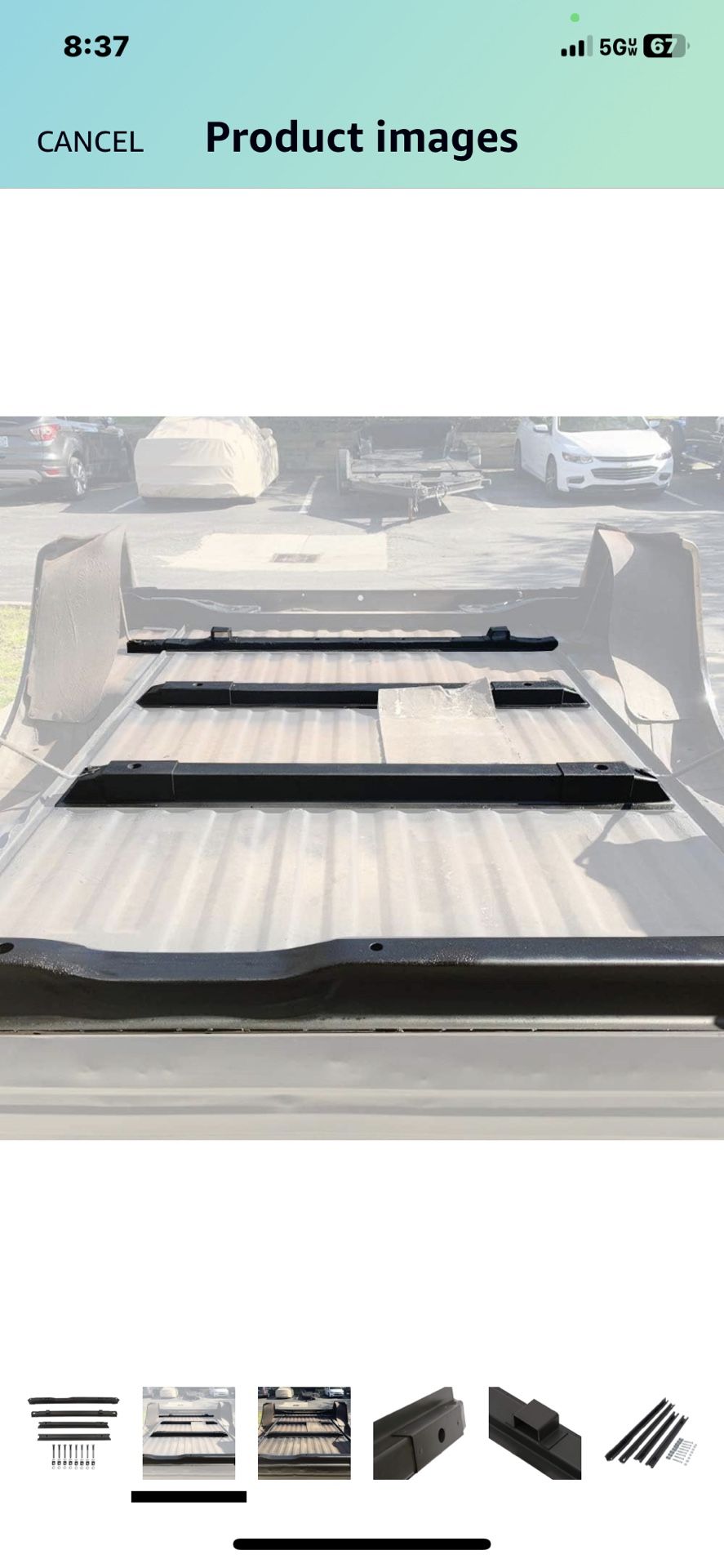 ELITEWILL 4Pcs Short Truck Bed Floor Support Crossmember Kit with Mounting Hardware Fit for Ford F250 F350 Super Duty 1 Replace OEM #BC3Z99112