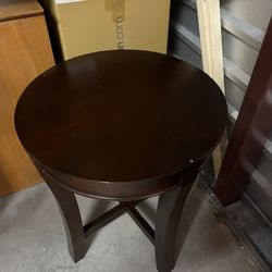 Two Wood End Tables