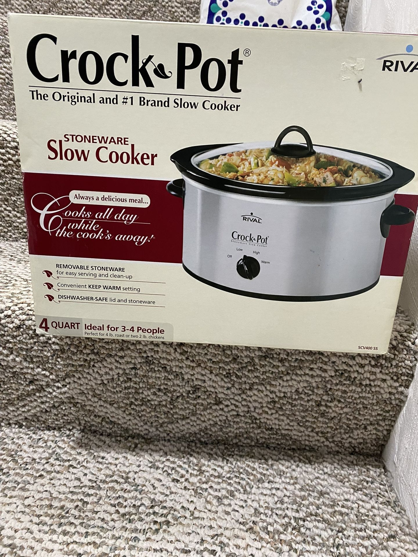 Crockpot Stoneware Slow Cooker