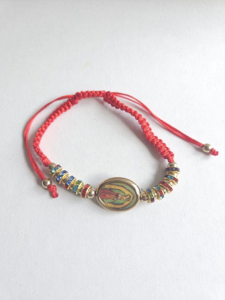 Virgen De Guadalupe Pulseras Adjustable Bracelet
