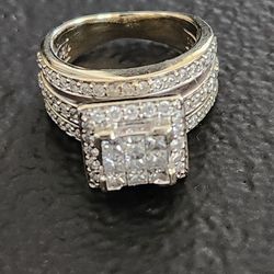 Women's Engagement White Gold Ring 