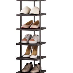 🚨 MUST GO! NEW 7-Tier Shoe Rack Space Saver Black/Brown $40 🚨