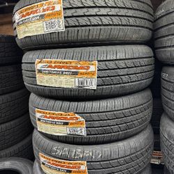 SET OF FOUR NEW 265/60/18 ARROYO GRANDSPORT A/S INCLUDING MOUNT AND BALANCE, ASK ME FOR SIZES AND BRANDS 