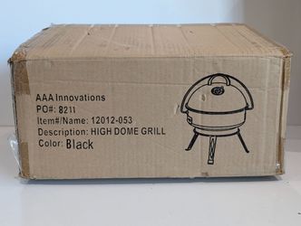 AAA Innovations 12012-053 High Dome Charcoal Grill Black Portable BBQ