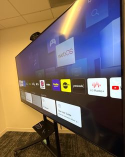 LG 86” 4K Smart TV (86UP8770PUA) + Rolling Mobile Stand + Magic Remote