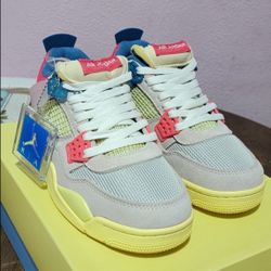 Jordan 4s Pink N Blue 