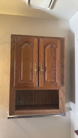 Small wood wall cabinet