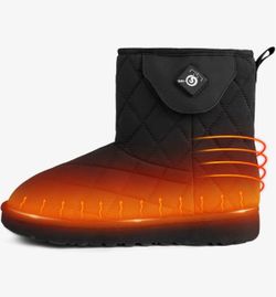 Savior Heat Heated Boots Black Quilted Electric Battery-Powered Winter Snow