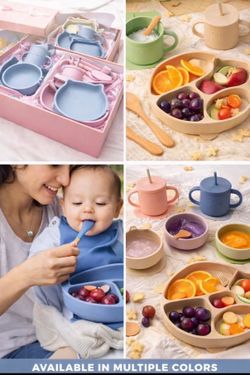 Baby Food Silicone Feeding Set