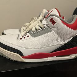 Fire Red 3s 2013 Size 10 CLEAN