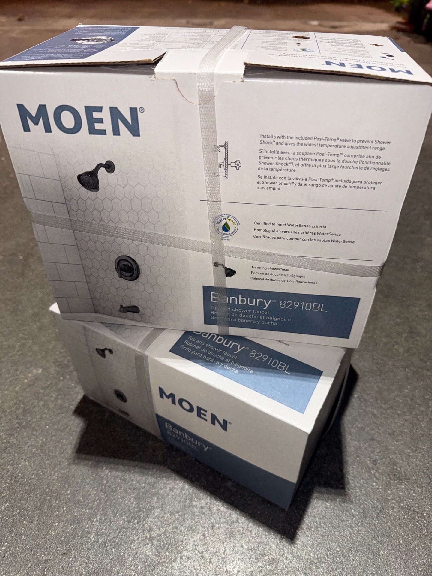 Moen tub and shower faucet new
