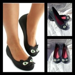 Melissa Ultragirl Black Cat Flats

