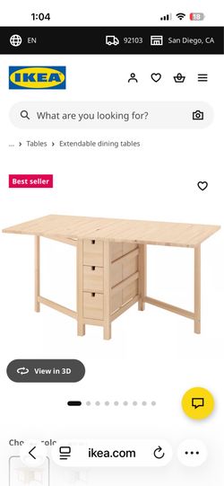 IKEA norden folding table