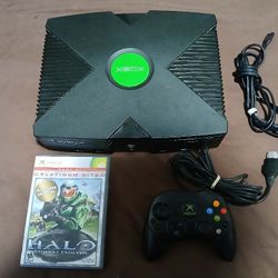 Xbox Original With Controller And Game