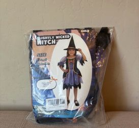 slightly wicked witch girls Halloween costume size S