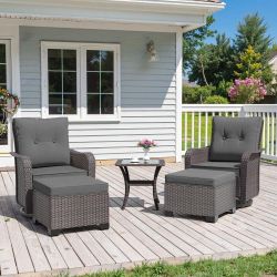 Patio swivel rocking chairs outdoor swivel rocking chairs brand new patio chair set with ottomans ☑️🚎🆕