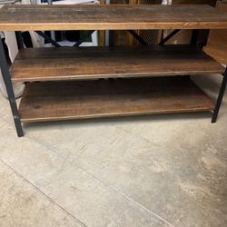 Wooden Metal Console Table TV Stand 