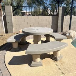 Outdoor Concrete Table