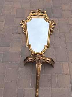 Vintage made in Italy rococo style mirror