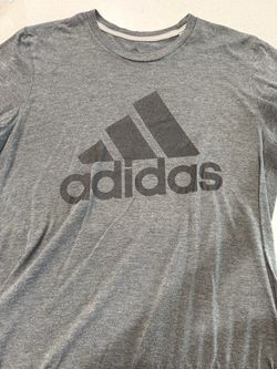 Adidas Logo Graphic T-Shirt Gray