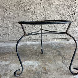Wrought iron plant stand