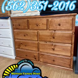 Oak Nine Drawer Dresser Chest Cajonera Nueva Comoda 