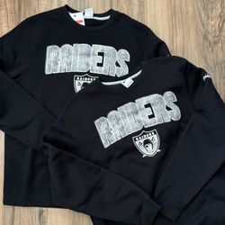 New Men’s Size Large Nike Las Vegas Raiders Crewneck Sweatshirt